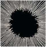 Safavieh Fifth Avenue 5'-0" x 5'-0" Rug in Black / Ivory