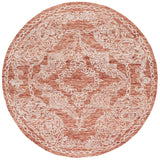 Safavieh Metro 6'-0" x 6'-0" Rug in Rust / Ivory