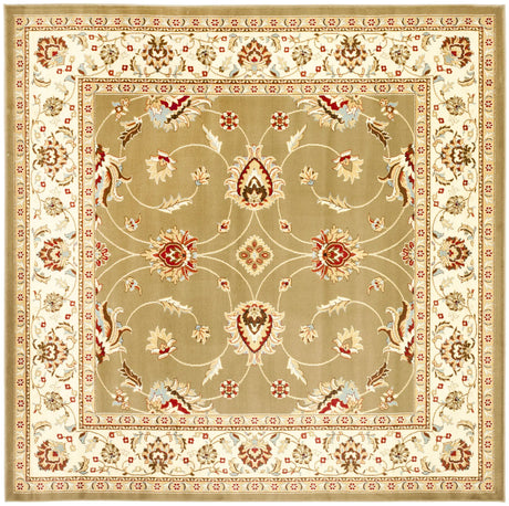 Safavieh Lyndhurst 6'-7" x 6'-7" Rug in Green / Ivory