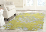 Safavieh Stone Wash 4'-0" x 6'-0" Rug in Chartreuse