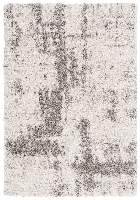 Safavieh Hudson Shag 4'-0" x 6'-0" Rug in Ivory / Grey