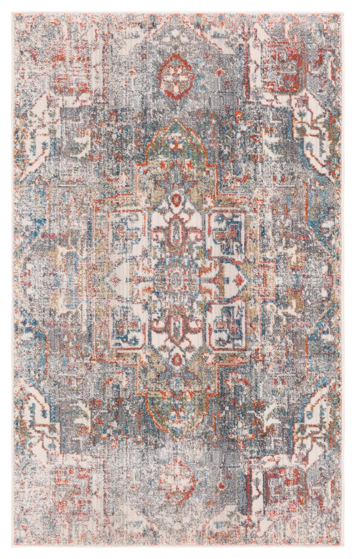 Safavieh Vintage Persian 2'-6" x 4'-0" Rug in Charcoal / Olive