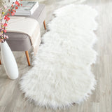 Safavieh Faux Sheep Skin 2'-6" x 6'-0" Rug in Ivory
