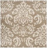 Safavieh Florida Shag 5'-0" x 5'-0" Rug in Beige / Cream