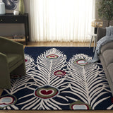 Safavieh Soho 6'-0" x 9'-0" Rug in Blue / Ivory