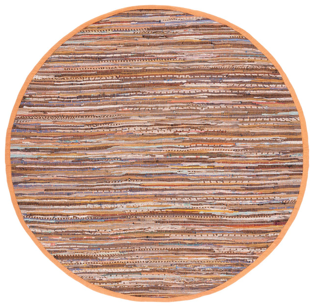 Safavieh Rag Rug 6'-0" x 6'-0" Rug in Gold / Multi