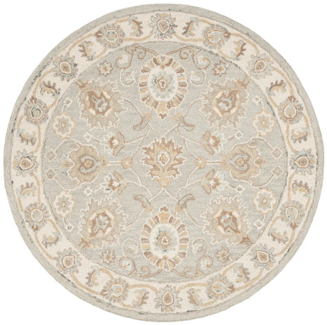 Safavieh Blossom 6'-0" x 6'-0" Rug in Aqua / Ivory