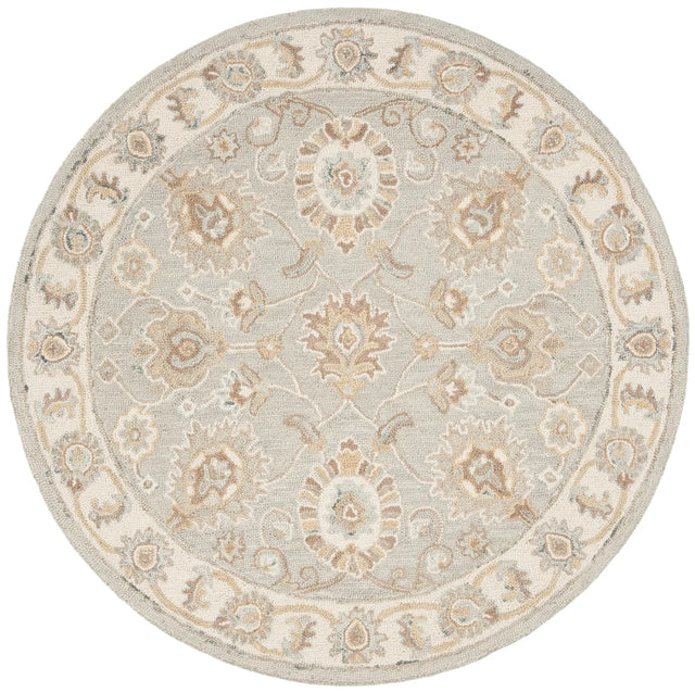 Safavieh Blossom 6'-0" x 6'-0" Rug in Aqua / Ivory