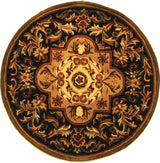 Safavieh Classic 3'-6" x 3'-6" Rug in Black / Beige