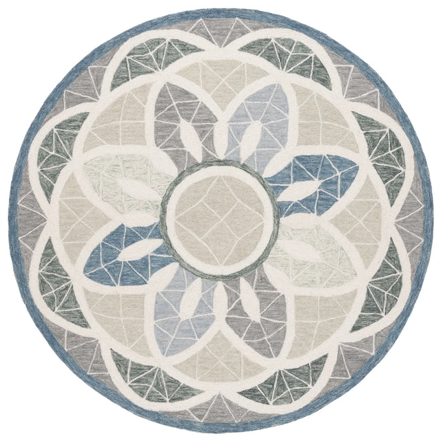 Safavieh Novelty 6'-0" x 6'-0" Rug in Grey / Blue