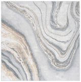 Safavieh Orchard 6'-7" x 6'-7" Rug in Grey / Gold