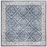 Safavieh Brentwood 6'-7" x 6'-7" Rug in Navy / Creme