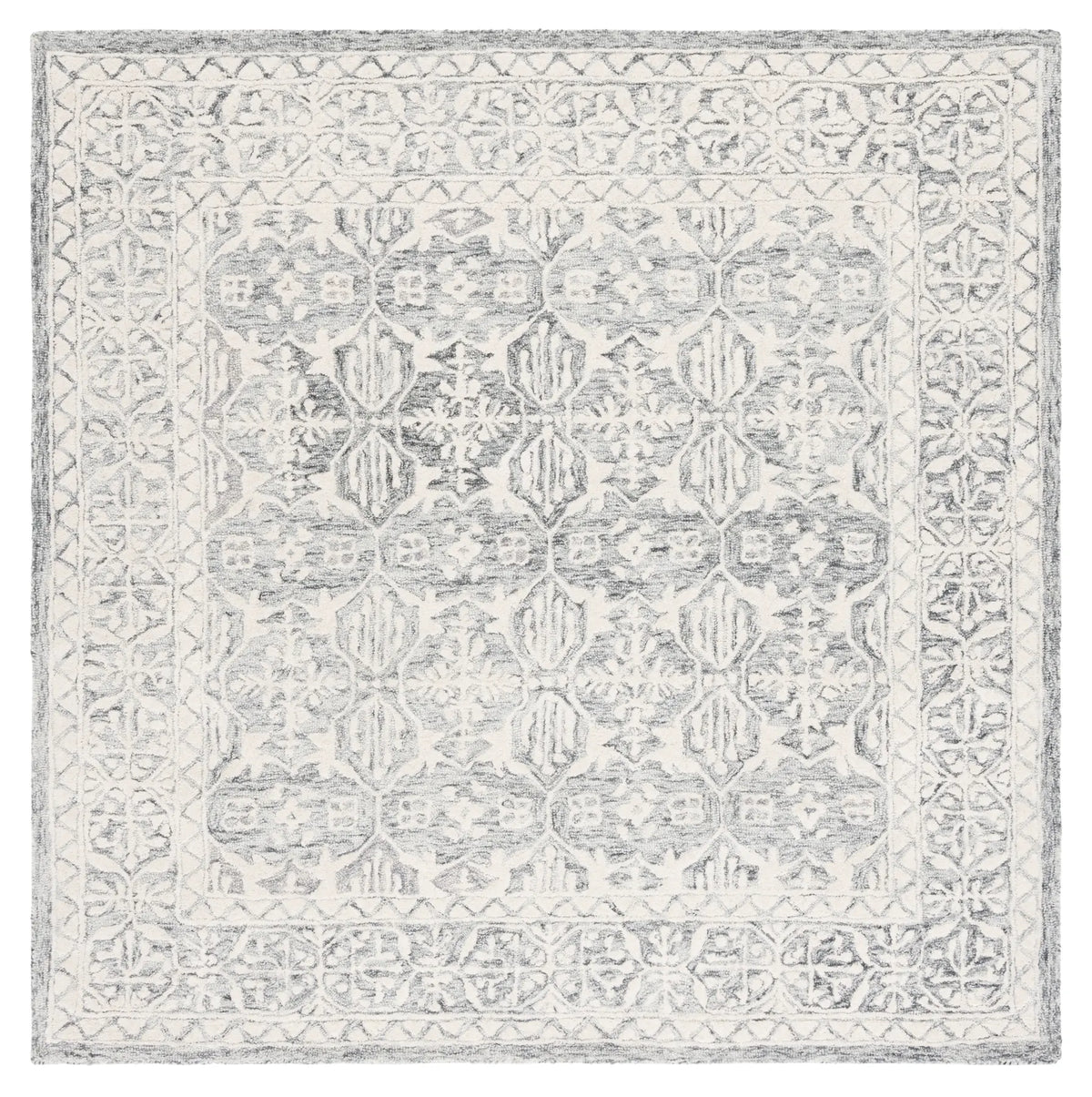 Safavieh Metro 6'-0" x 6'-0" Rug in Dark Grey / Ivory