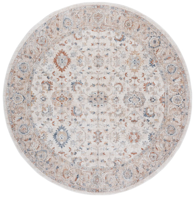 Safavieh Scarlett 400 6'-7" x 6'-7" Rug in Ivory / Beige Rust