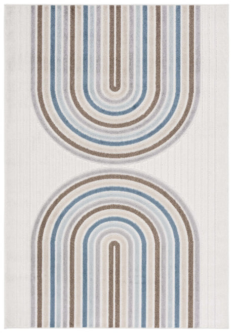 Safavieh Stella 4'-0" x 6'-0" Rug in Ivory / Brown Blue