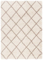 Safavieh Hudson Shag 4'-0" x 6'-0" Rug in Ivory / Beige