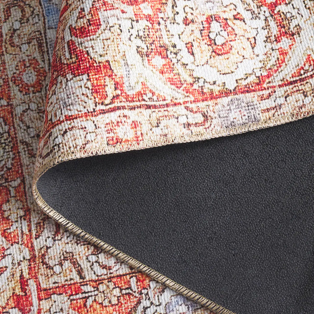 Safavieh Vintage Serapi 600 5'-1" x 7'-6" Rug in Red Orange / Blue