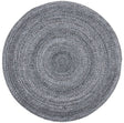 Safavieh Braided 5'-0" x 5'-0" Rug in Charcoal
