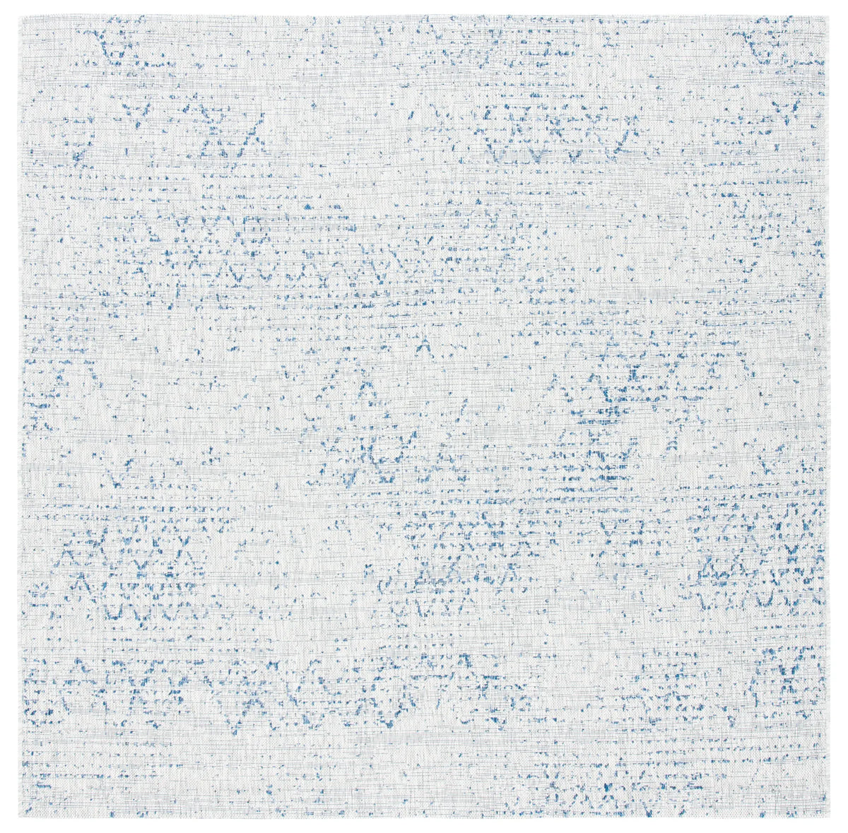 Safavieh Courtyard 6'-7" x 6'-7" Rug in Grey / Navy