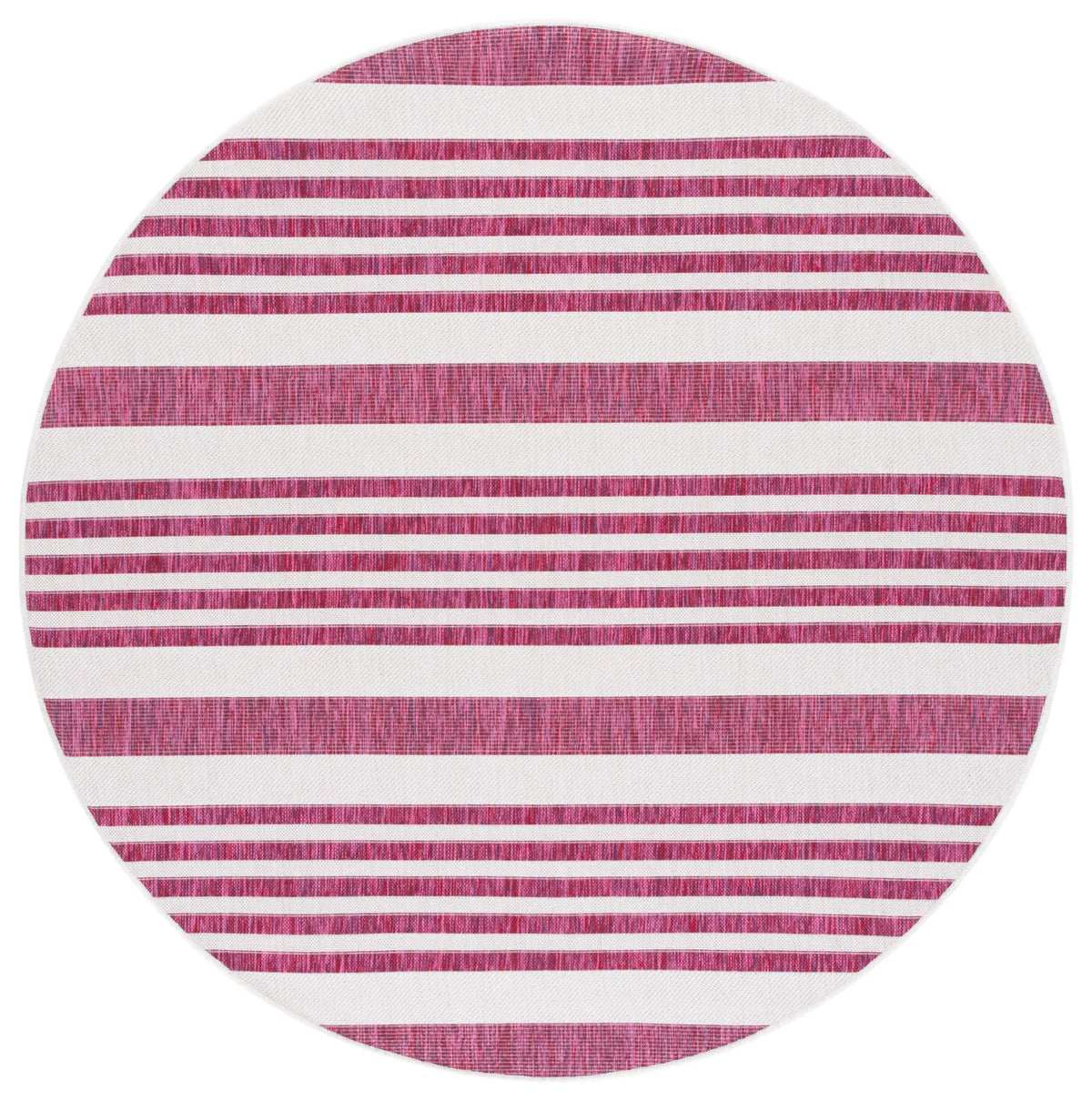 Safavieh Courtyard 6'-7" x 6'-7" Rug in Ivory / Red