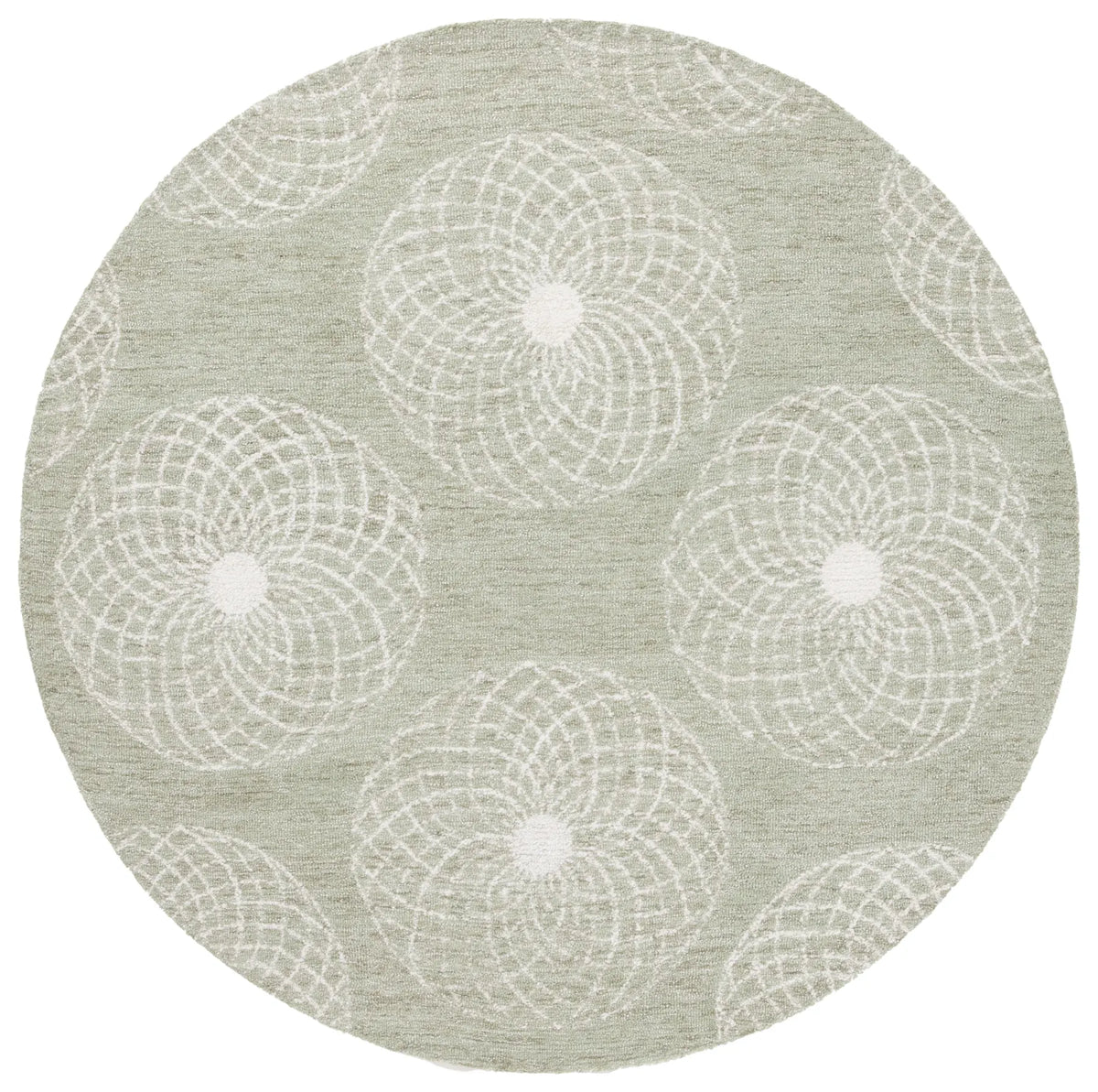 Safavieh Ebony 6'-0" x 6'-0" Rug in Sage / Ivory