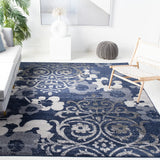 Safavieh Adirondack 10'-0" x 14'-0" Rug in Navy / Silver