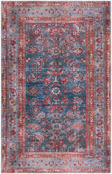 Safavieh Tucson 4'-0" x 6'-0" Rug in Blue / Rust