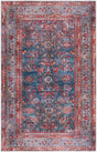 Safavieh Tucson 4'-0" x 6'-0" Rug in Blue / Rust
