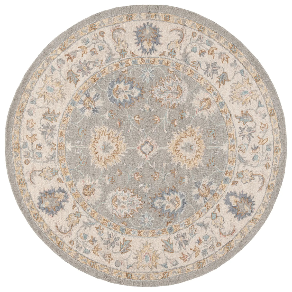 Safavieh Martha Stewart 6'-0" x 6'-0" Rug in Grey / Ivory