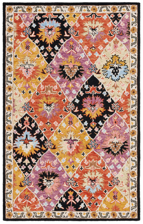 Safavieh Aspen 4'-0" x 6'-0" Rug in Black / Pink