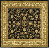 Safavieh Lyndhurst 6'-0" x 6'-0" Rug in Black / Ivory