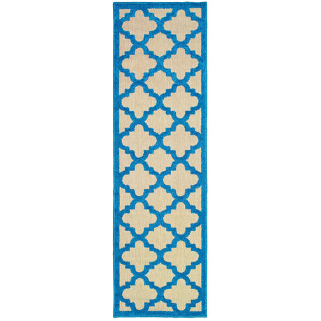 Oriental Weavers Sphinx Cayman 660L9 Sand / Blue Rugs - runner