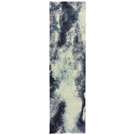 Oriental Weavers Sphinx Evolution 8000B Navy/Ivory Rugs - runner