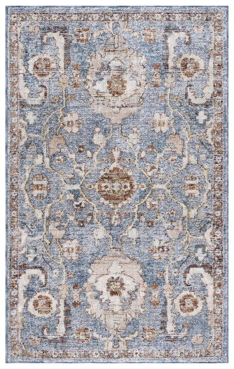 Safavieh Heirloom 700 2'-6" x 4'-0" Rug in Grey / Blue Rust