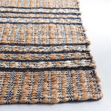 Safavieh Natural Fiber 4'-0" x 6'-0" Rug in Navy / Natural