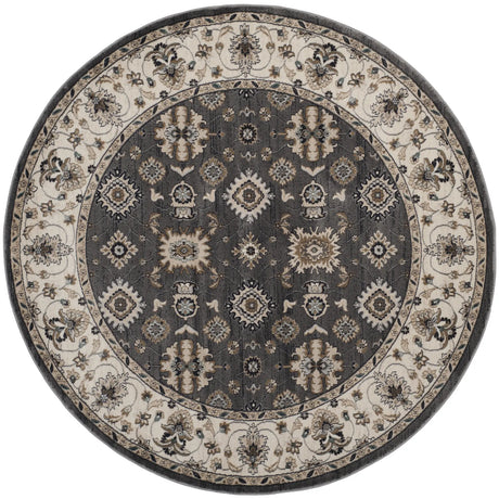 Safavieh Lyndhurst 7'-0" x 7'-0" Rug in Grey / Cream