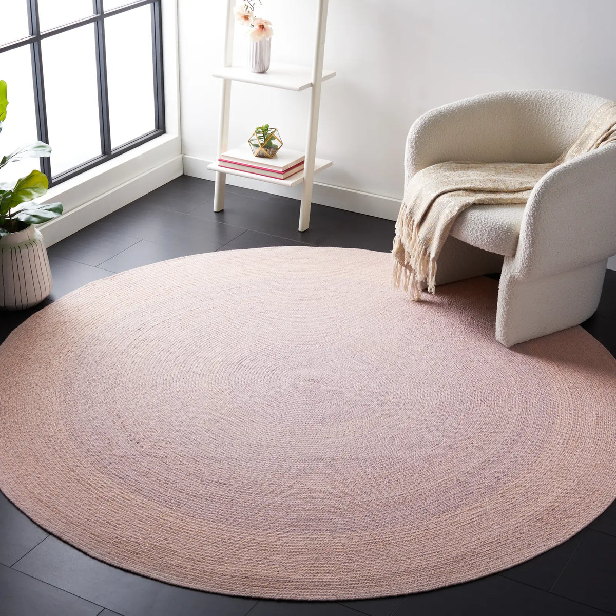 Safavieh Cape Cod 7'-0" x 7'-0" Rug in Blue / Pink