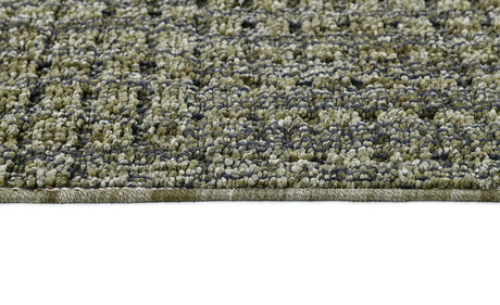 Dynamic Rugs Leon 13611 Power Loomed Modern Dark Green Rug - Pile