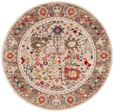 Safavieh Kashan 5'-1" x 5'-1" Rug in Beige / Taupe