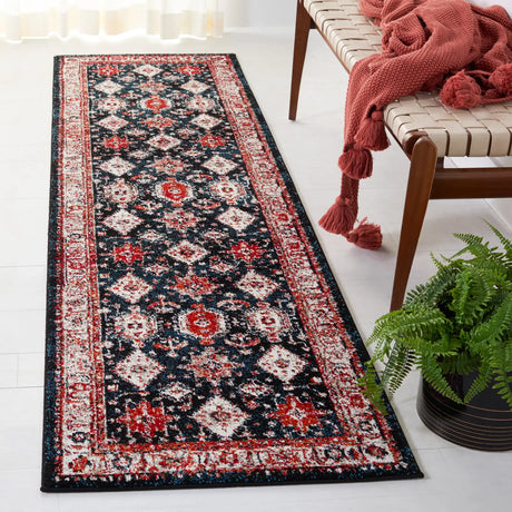 Safavieh Vintage Hamadan 2'-3" x 8'-0" Rug in Ivory / Blue