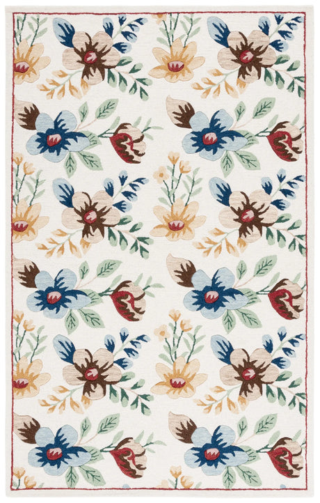 Safavieh Blossom 4'-0" x 6'-0" Rug in Ivory / Blue