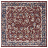 Safavieh Heirloom 700 6'-7" x 6'-7" Rug in Rust / Navy