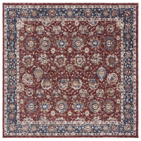 Safavieh Heirloom 700 6'-7" x 6'-7" Rug in Rust / Navy