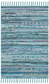 Safavieh Rag Rug 2'-0" x 3'-0" Rug in Turquoise / Multi