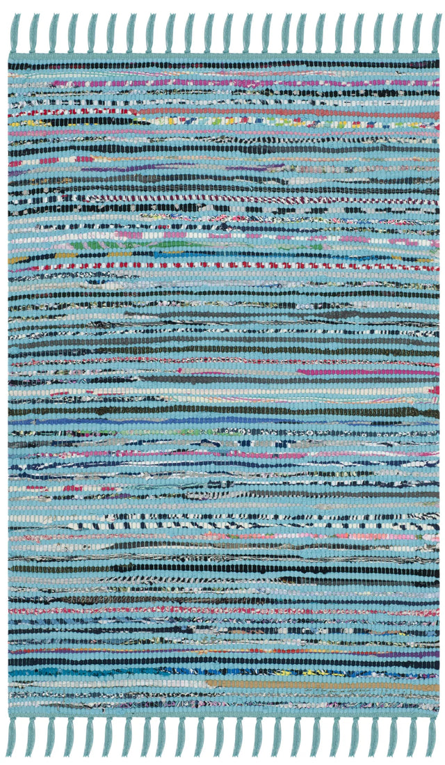 Safavieh Rag Rug 2'-0" x 3'-0" Rug in Turquoise / Multi