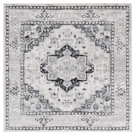 Safavieh Brentwood 6'-7" x 6'-7" Rug in Ivory / Black