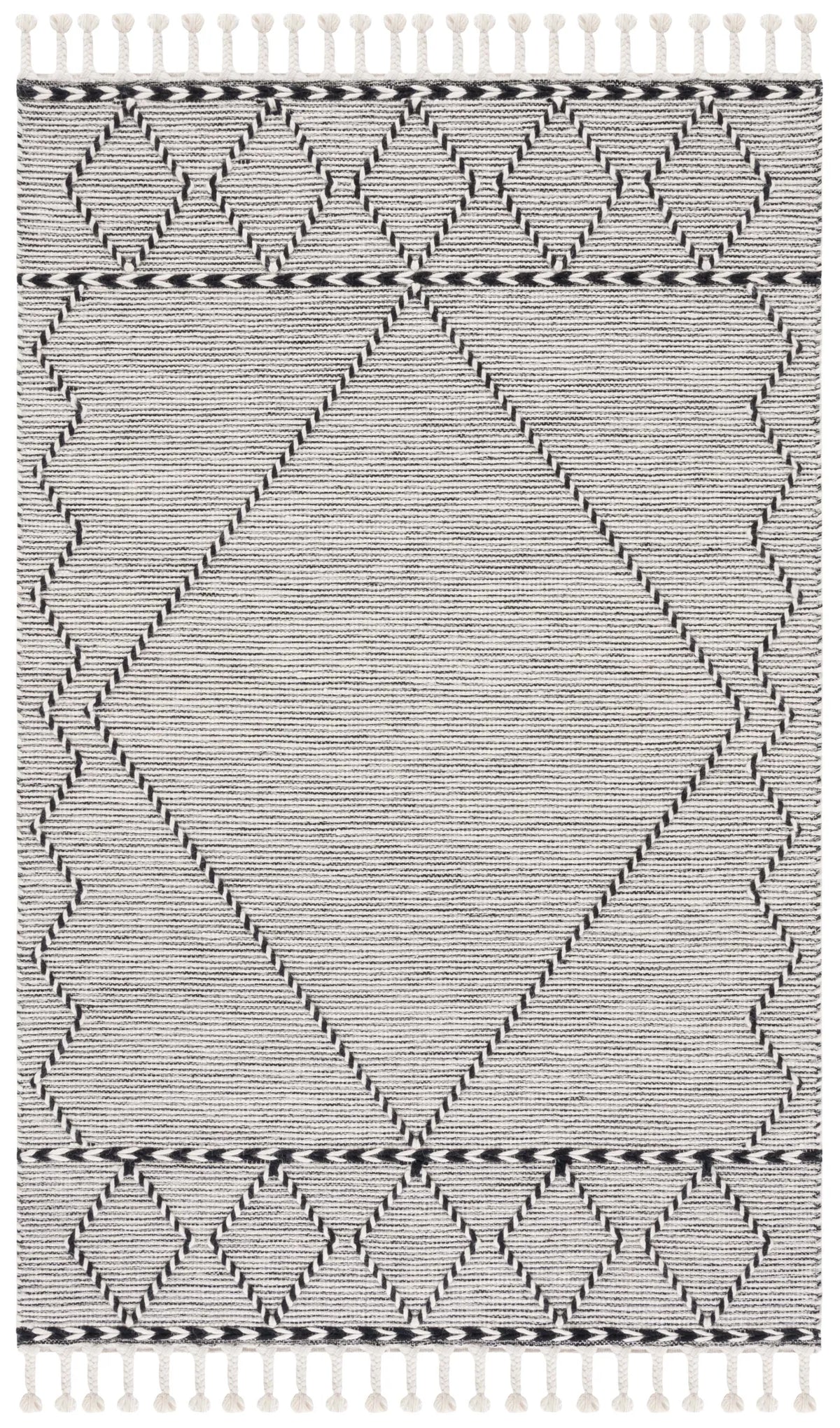 Safavieh Vermont 4'-0" x 6'-0" Rug in Ivory / Black
