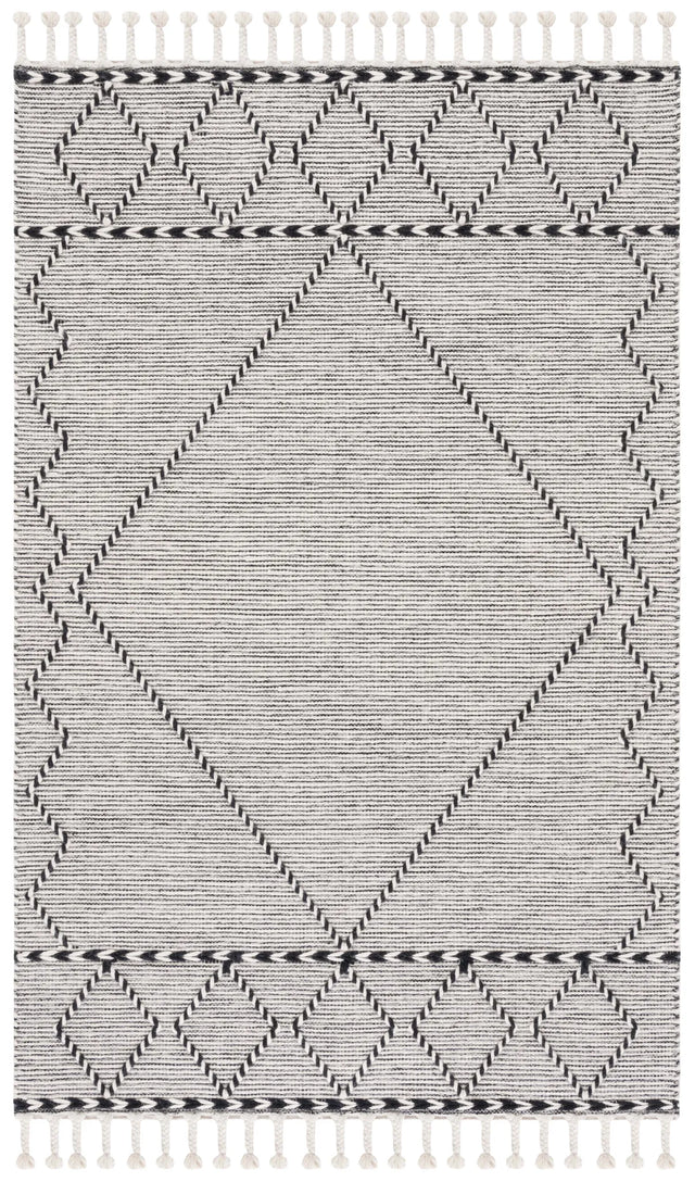 Safavieh Vermont 4'-0" x 6'-0" Rug in Ivory / Black