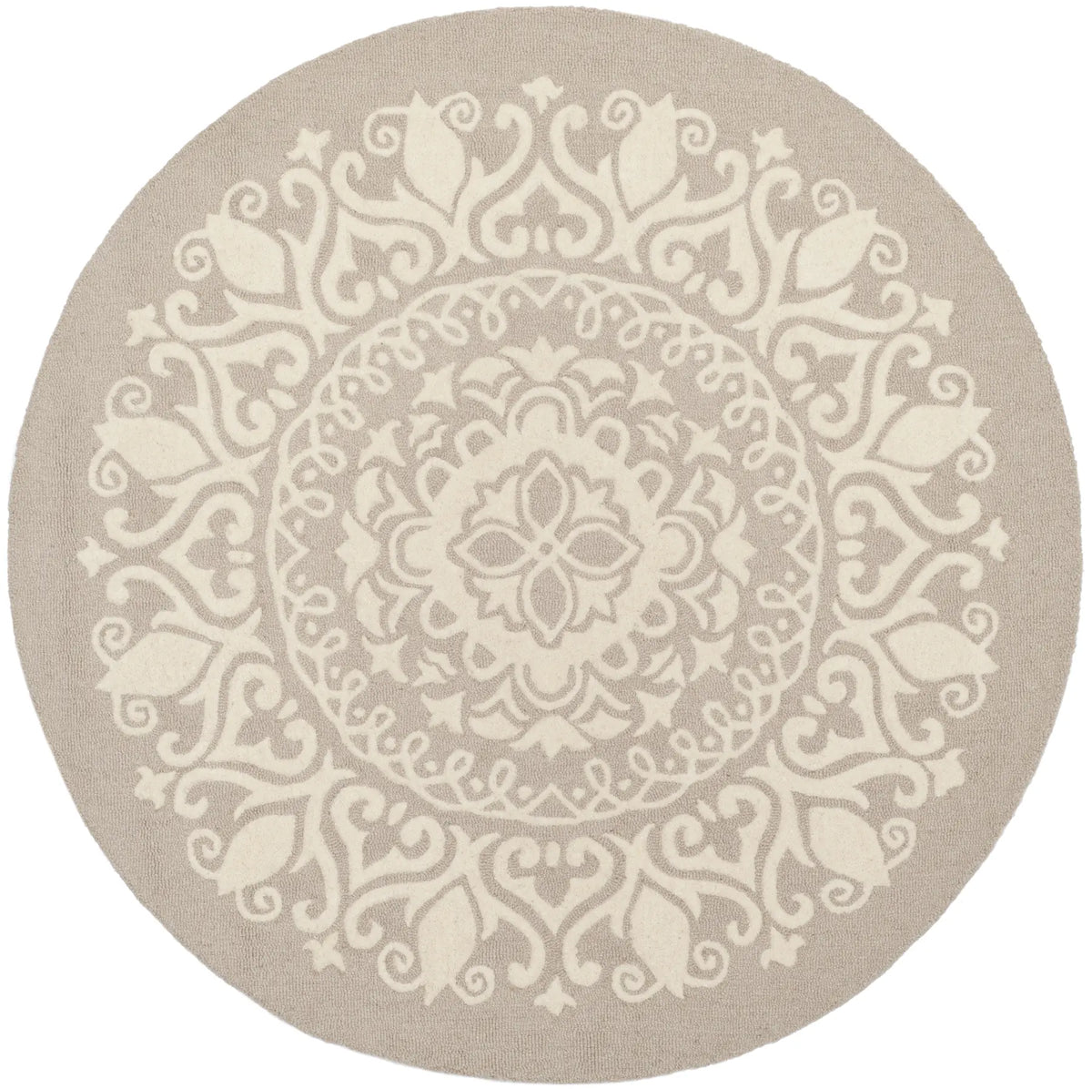 Safavieh Bella 5'-0" x 5'-0" Rug in Beige / Ivory