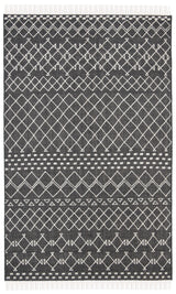 Safavieh Kilim 4'-0" x 6'-0" Rug in Charcoal / Ivory
